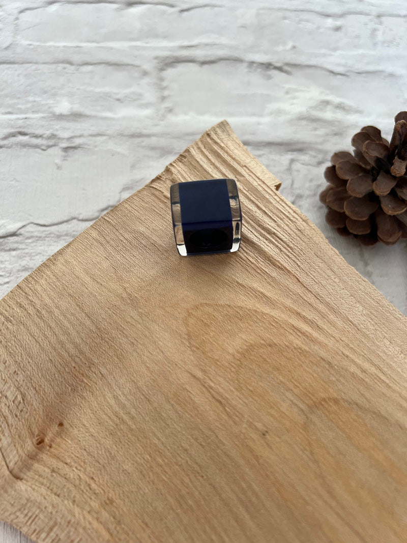 Calitaa Luxury Collection Cube Bead Navy