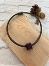 Calitaa Luxury Collection Cube Bead Aubergine