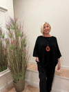 Savannah Crop Sweater Black