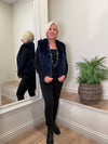 Ruby Faux Fur Gilet Navy M/L