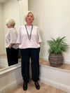 Savannah Crop Sweater Stone