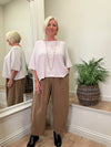 Savannah Crop Sweater Stone