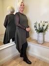 Lorena Side Tie Tunic Khaki