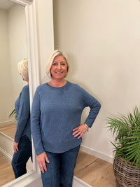 Jill Fine Knit Jumper Denim