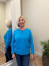Jill Fine Knit Jumper Turquoise