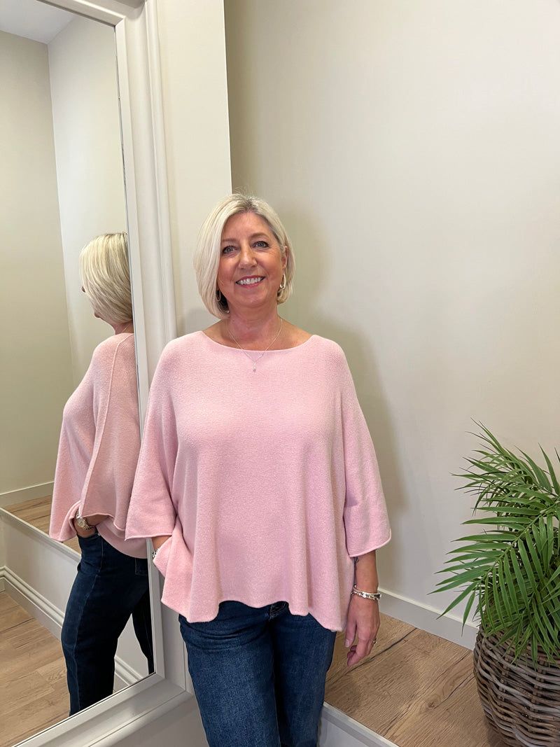 Savannah Crop Sweater Cobalt