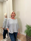 Savannah Crop Sweater Grey