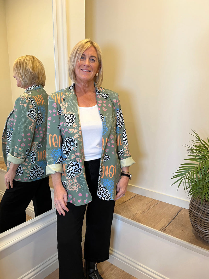 The Love Blazer Sage Green