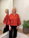 Silvia Urban V Neck Top Mulberry