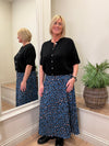 Animal Print Pleated Skirt Orange 8-14