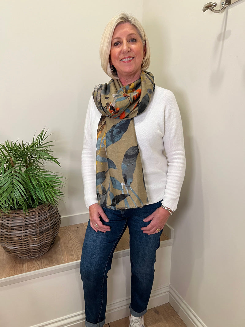 Autumn Time Scarf Taupe