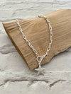 Star Links Necklace Silver