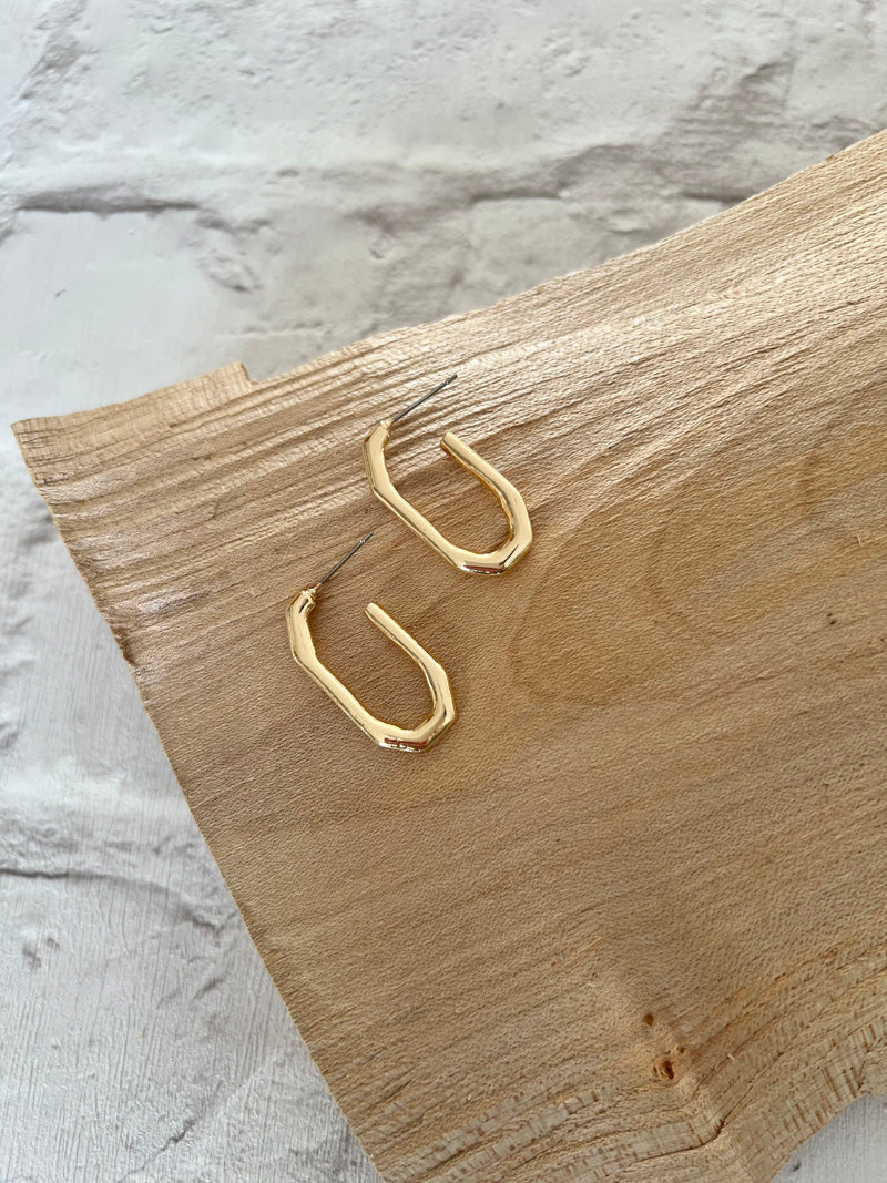 Darcie Loop Earrings Gold