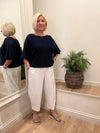 Emer Cocoon Trousers Winter White