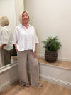 Ava Cotton Mix Trousers Taupe 8-12