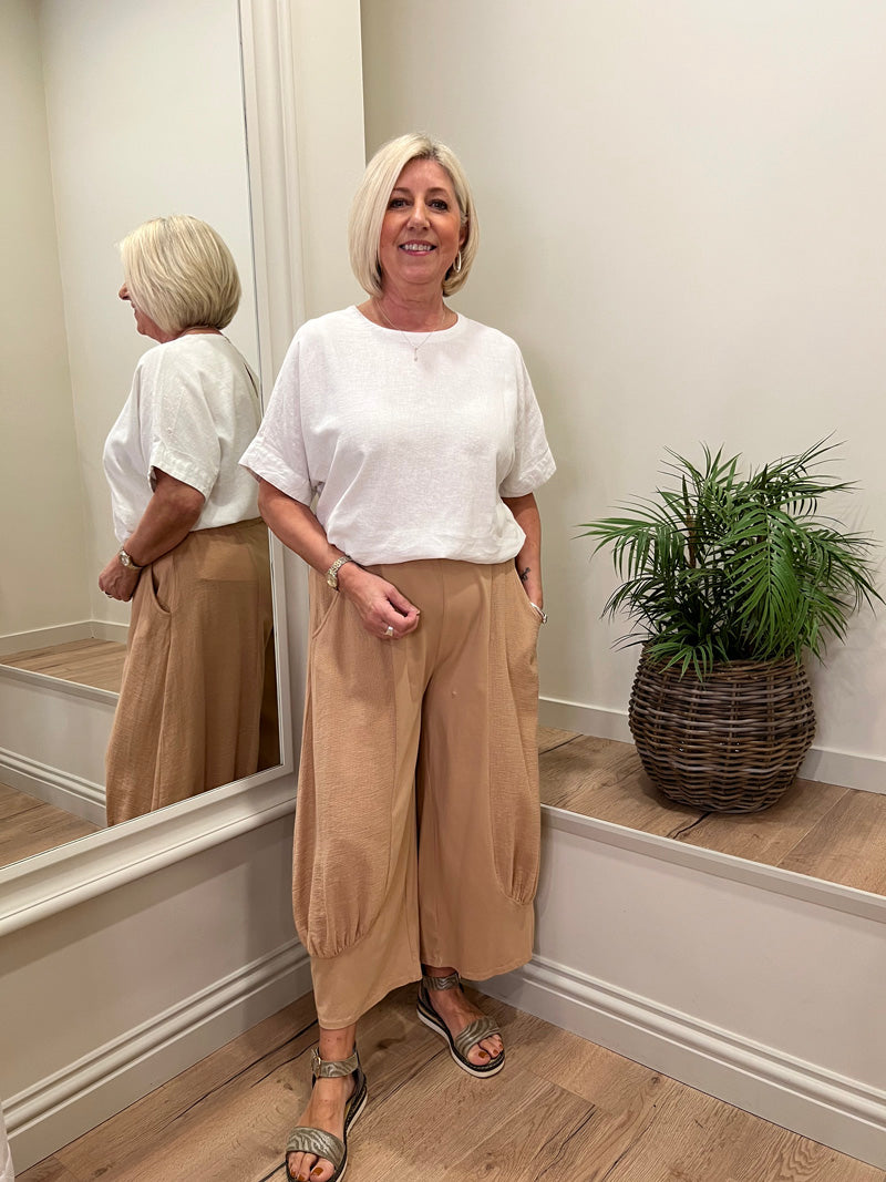 Cocoon Joggers Camel