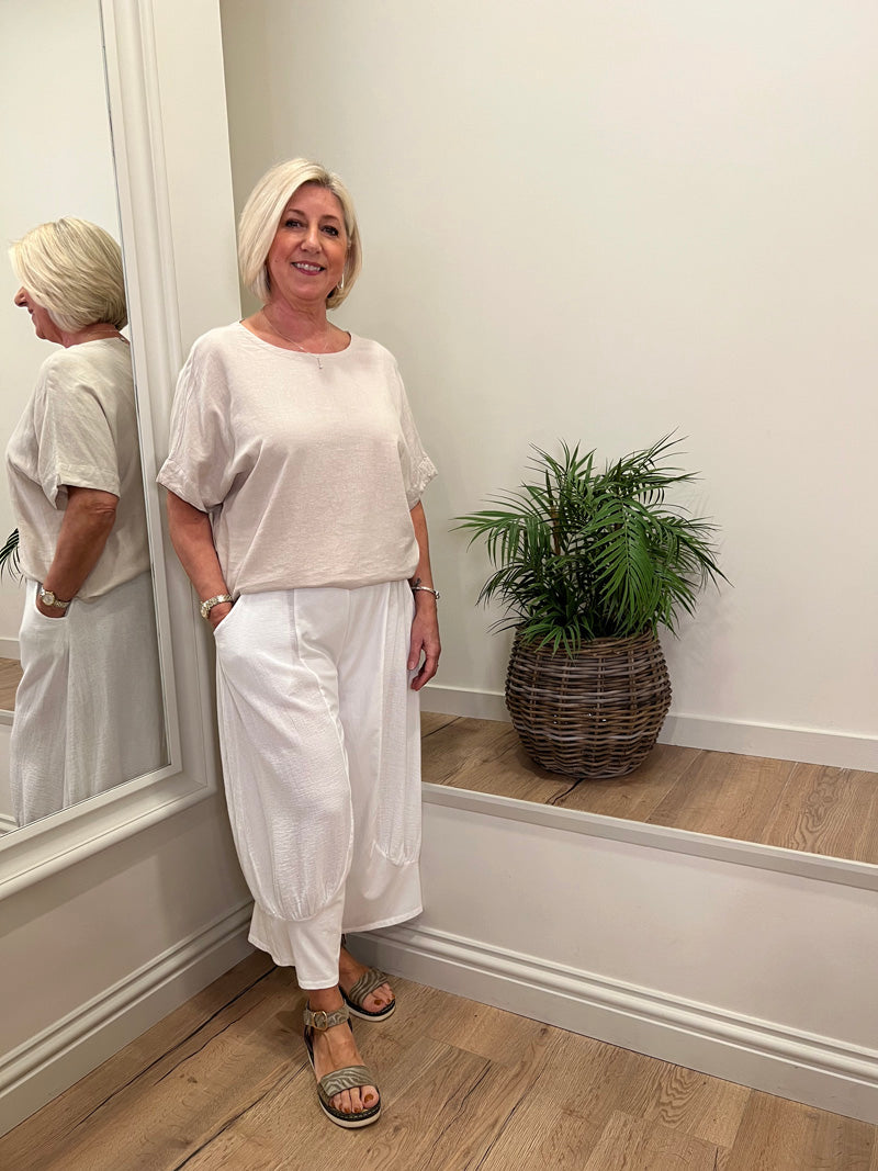 Cocoon Joggers White
