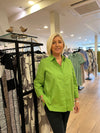 TIRELLI Pin Tuck Shirt Leaf Green