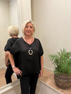 TIRELLI Bishop Sleeve Top Black