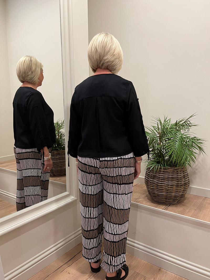 Tara Vao Lana Trousers Black Print