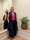 Tara Vao Linda Gilet Navy Medium