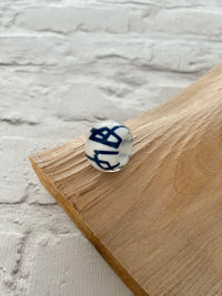 Calitaa Luxury Collection Bead White/Navy Abstract