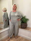 Ava Amara Cotton Mix Trousers Khaki