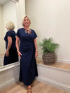 Tie Side T-Shirt Maxi Dress Black
