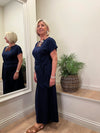 Tie Side T-Shirt Maxi Dress Black