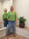 Nina Fine Knit Top Avocado