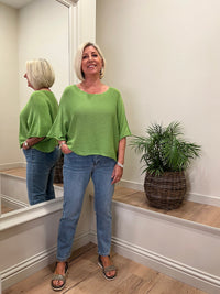 Nina Fine Knit Top Avocado