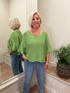 Nina Fine Knit Top Avocado