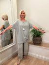 Ava Anica Ruche Top LARGE Khaki