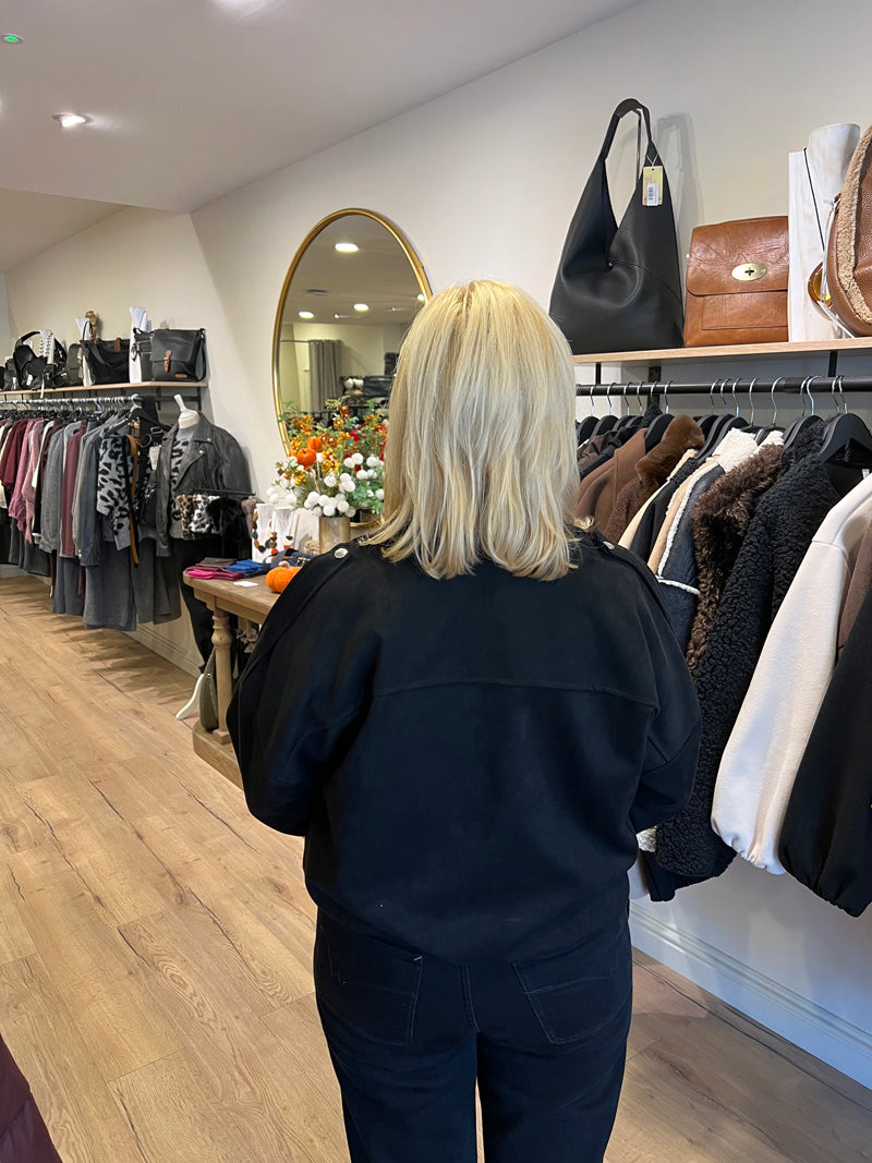 Heidi Soft Suede Effect Jacket Chocolate