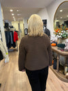 Collarless Teddy Jacket Stone