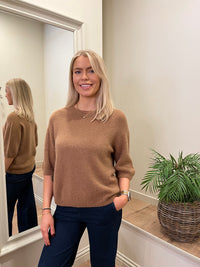 Alpaca Crop Sweater Camel