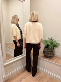 Frankie Wide Leg Jeans Chocolate