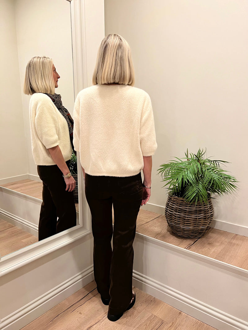 Foley Wide Leg Jeans Chocolate