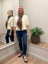 Mom Jeans Stonewash Blue Denim