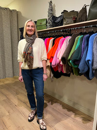 Mom Jeans Stonewash Blue Denim