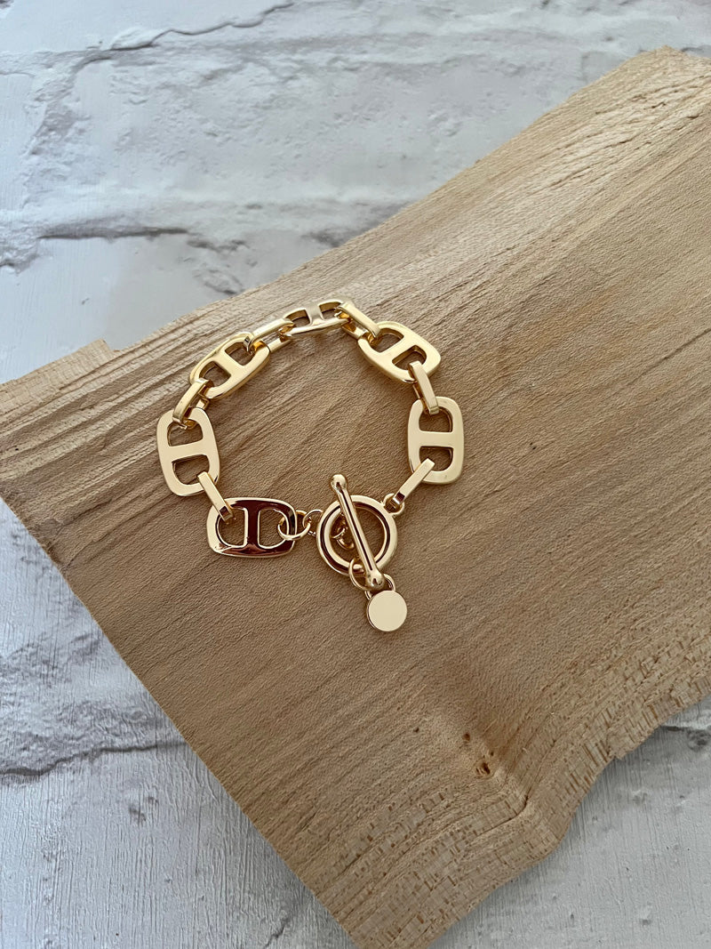 Ella Links Bracelet-Gold