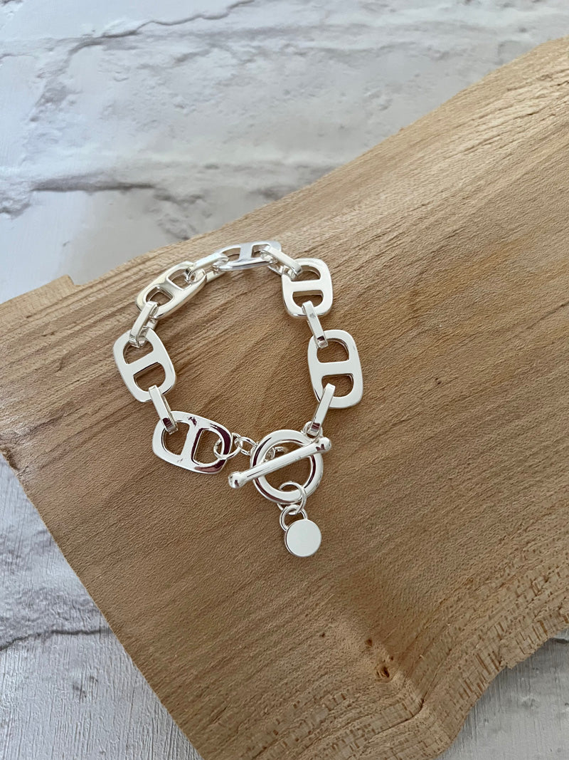 Ella Links Bracelet-Silver