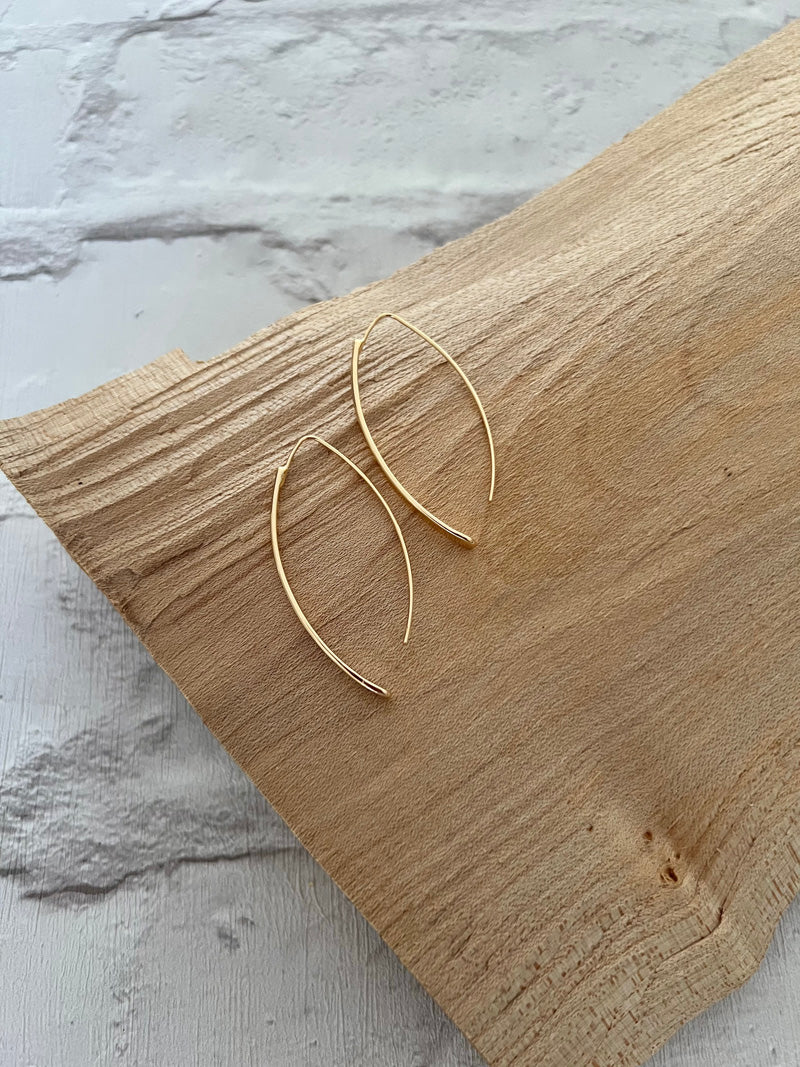 Luna Loop Earrings Gold