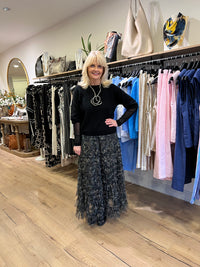 Tiered Tulle Skirt Camo Print