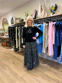 Tiered Tulle Skirt Camo Print