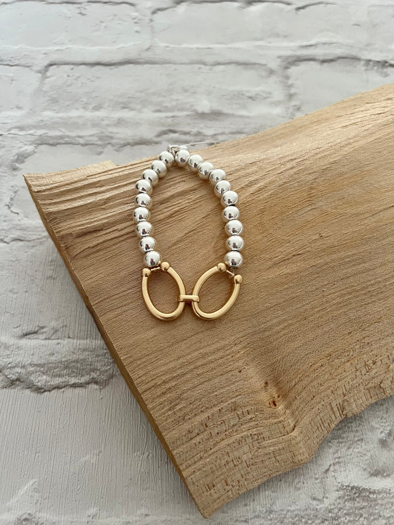 Donna Bead Bracelet Silver/Gold