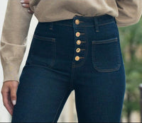 Connie Wide Leg Jeans Dark Denim