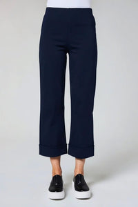 DECK Wide Leg Trousers Navy Size 10