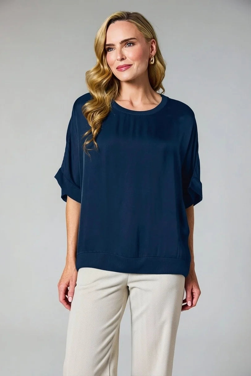 DECK Silky Top Navy