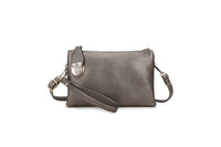 Lacey Crossbody Clutch Handbag Metallic